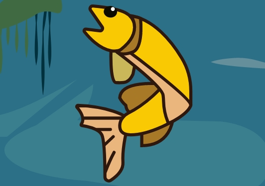 a jumping fish